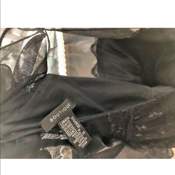 JS Boutique BLACK LACE DRESS WITH FLARE 10 - Picture 11 of 11